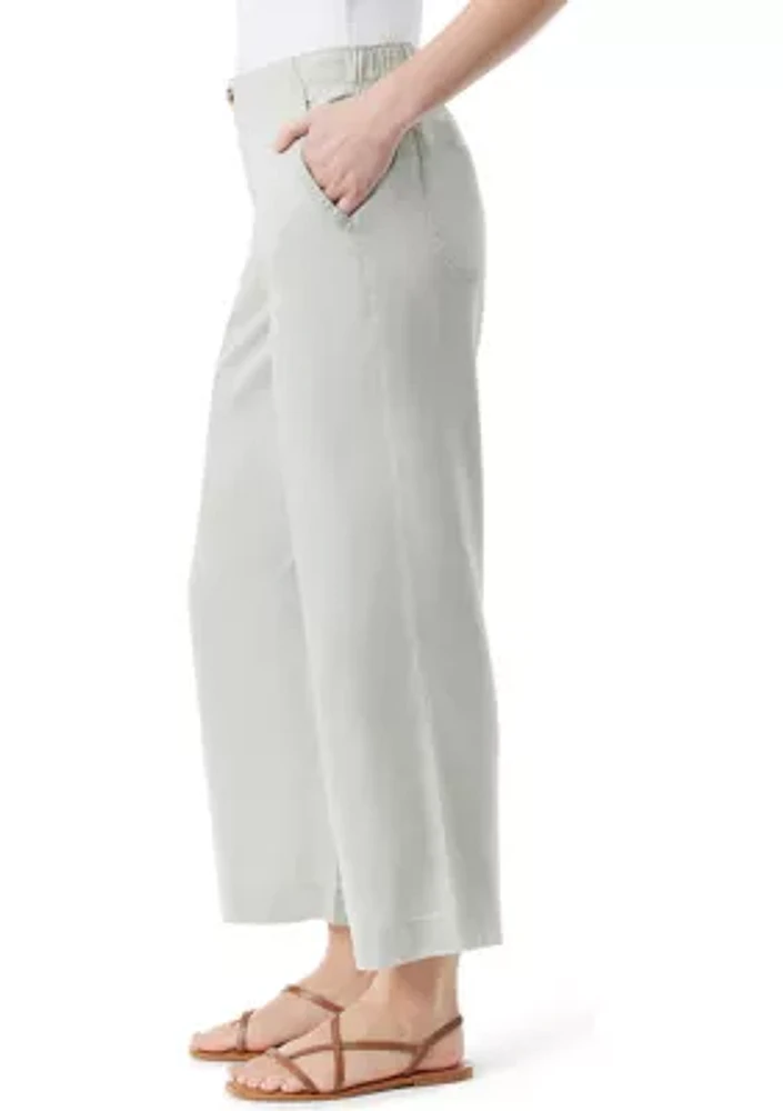 Women's Cropped Wide Leg Pants