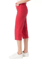 Women's Amanda Capri Pants with Slit Detail