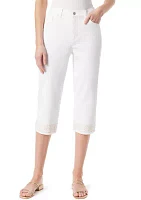 Women's Amanda Capri Pants with Slit Detail