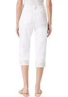 Women's Amanda Capri Pants with Slit Detail