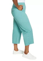 Plus Shape Effect Wide Leg Pants