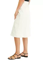 Women's Paneled Button Fly Skirt