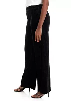 Plus Shape Effect Wide Leg Pants