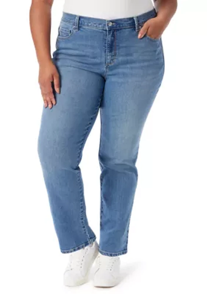 Plus Amanda Classic Straight Leg Jeans