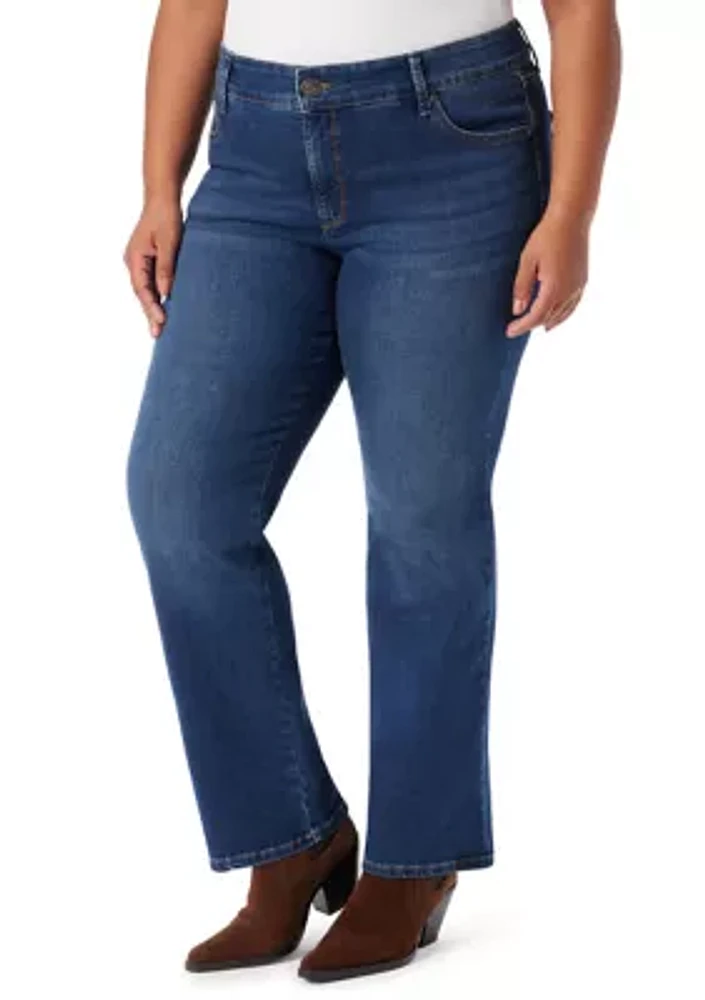 Plus Shape Effect Bootcut Jeans