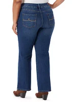 Plus Shape Effect Bootcut Jeans