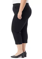 Plus Amanda Pull On Capri Pants