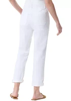 Petite Cuffed Straight Utility Pants