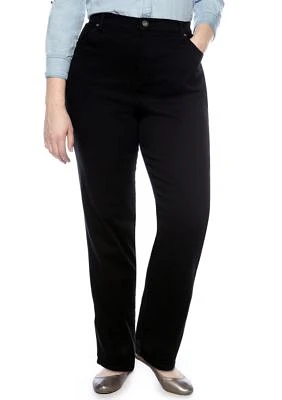 Plus Amanda 5 Pocket Jean Black - Average Length