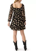 Women's Floral Printed Mini Dress