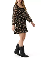 Women's Floral Printed Mini Dress