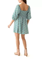 Women's 3/4 Sleeve Mini Dress