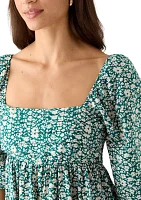 Women's 3/4 Sleeve Mini Dress