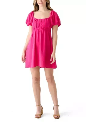 Women's Puff Sleeve Mini Dress