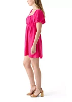 Women's Puff Sleeve Mini Dress