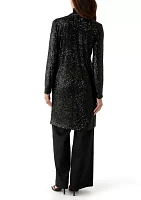 Women's Sequin Duster Cardigan