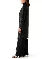 Women's Sequin Duster Cardigan