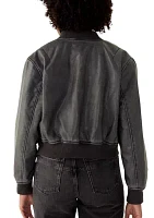 Women's Zip Up Bomber Jacket