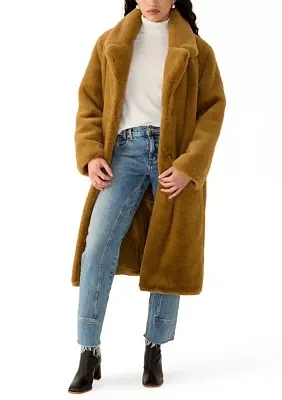 Women's Lined Faux Fur Coat