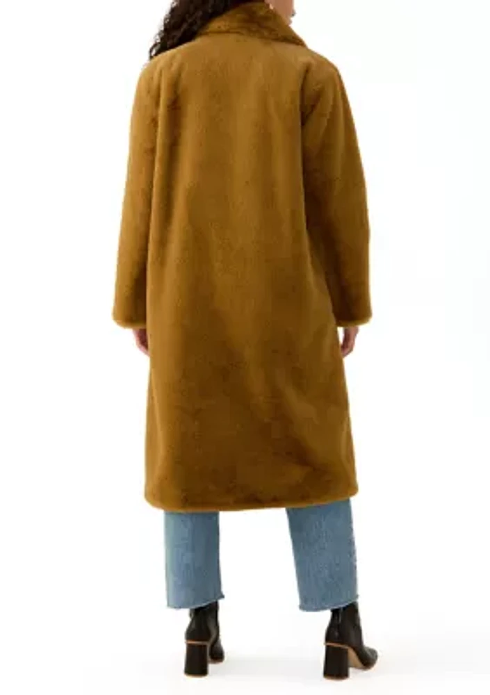 Women's Lined Faux Fur Coat