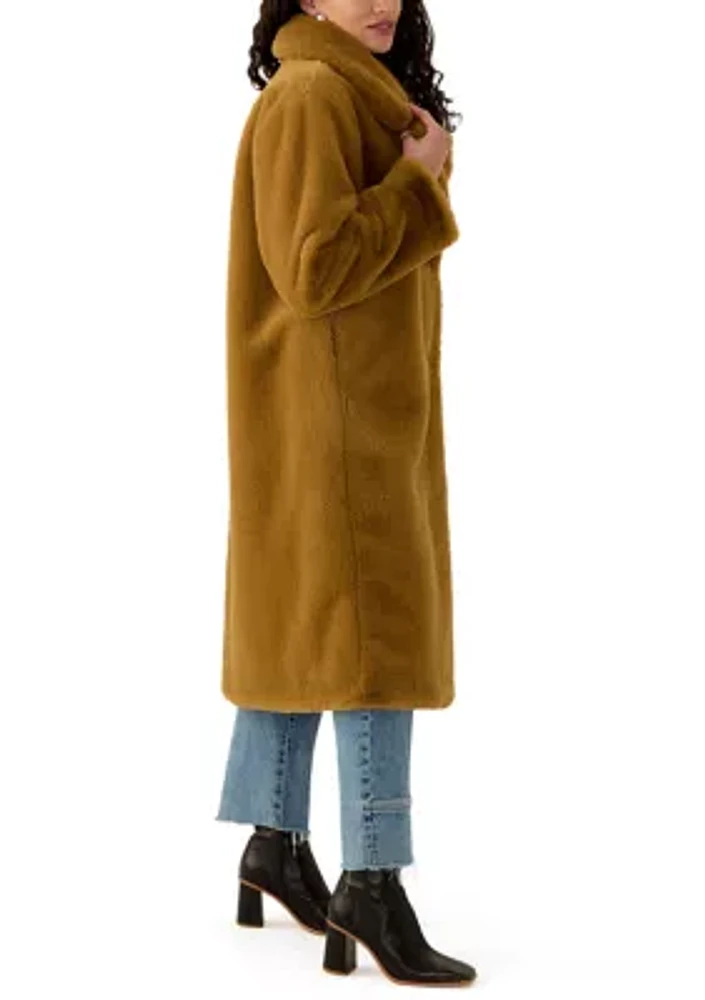 Women's Lined Faux Fur Coat