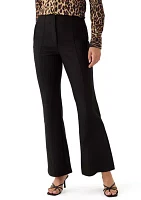 Women's High Waisted Flare Leg Pants with Front Pocket