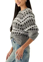 Women's Puff Sleeve Tapered Sweater