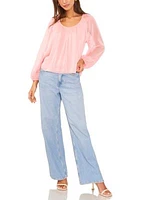 Women's Blouson Sleeve Blouse