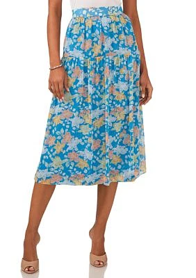 Women's Midi Skirt with Yoke Seam