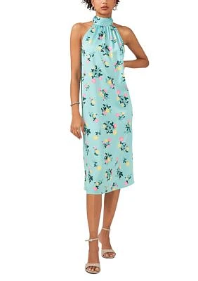 Women's Halter Neck Printed Midi Dress