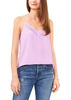 Women's Pintucked V-Neck Cami Top