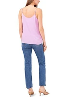 Women's Pintucked V-Neck Cami Top