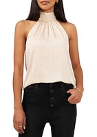 Women's Sleeveless Halter Tie Back Top