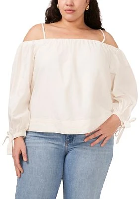 Plus Cold Shoulder Top