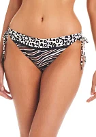 Animal Instinct Tie Side Hipster Swim Bottoms