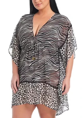 Animal Instinct Caftan Coverup