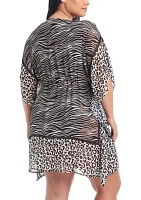 Animal Instinct Caftan Coverup