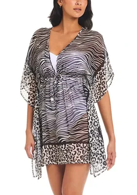 Animal Instinct Caftan Swim Cover Up