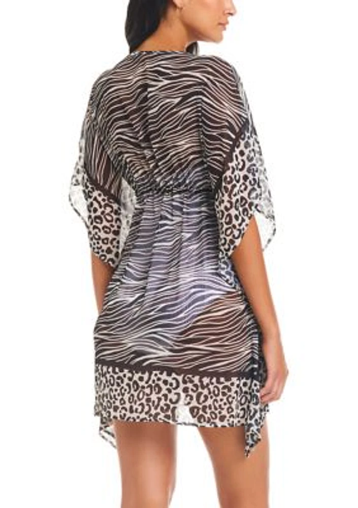 Animal Instinct Caftan Swim Cover Up