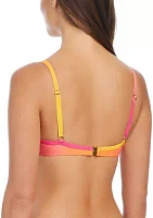 Beat The Heat Twist Front Underwire Bra Swim Top