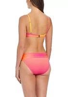 Beat The Heat Twist Front Underwire Bra Swim Top