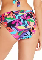 Bold Rush Shirred Hipster Swim Bottoms