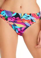 Bold Rush Shirred Hipster Swim Bottoms