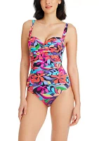 Bold Rush Shirred Underwire Mio Swimsuit