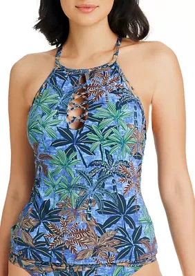 By the Sea High Neck Tankini Swim Top