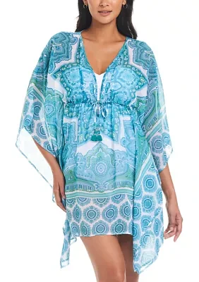 Coastal Cool Caftan Swim Cover Up