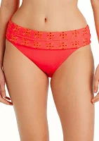 Eyes Wide Open Fold Over Hipster Swim Bottoms