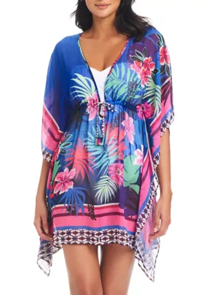 Hawaiian Punch Caftan Swim Cover Up