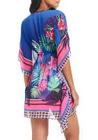 Hawaiian Punch Caftan Swim Cover Up