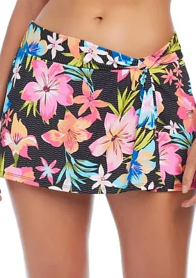 Sweet Escape Draped Swim Skirt